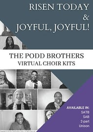 Risen Today & Joyful, Joyful! SATB choral sheet music cover Thumbnail